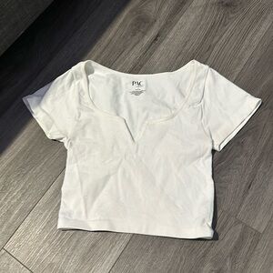ribbed pacsun cropped tee